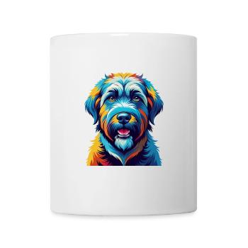 Soft Coated Wheaten Terrier Dog Breed Cartoon - Mug - white - Front