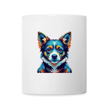 Porzellane Hunderasse Bunte Karikatur Kawaii - Tasse - Weiß - Vorne
