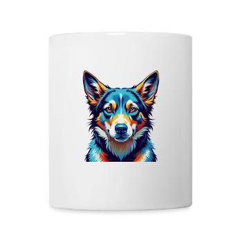 Norwegischer Lundehund Hunderasse Karikatur Kawaii - Tasse - Weiß - Vorne