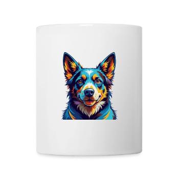 Portuguese Cattle Dog Breed Cartoon Kawaii - Mug - white - Front