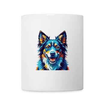 Taigan Dog Breed Colorful Cartoon Kawaii - Mug - white - Front