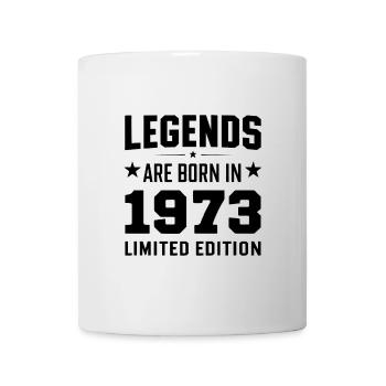Legends Are Born In 1973 Édition limitée - Mug blanc - blanc - Devant