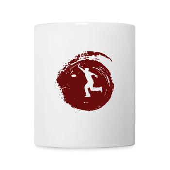 Jeu de tournoi de cornhole - Mug blanc - blanc - Devant