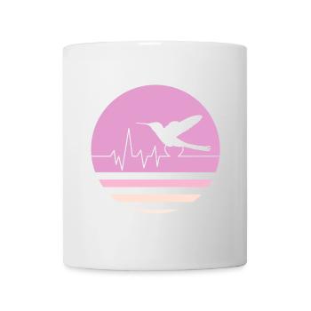 Pastellrosa Kolibri - Tasse - Weiß - Vorne