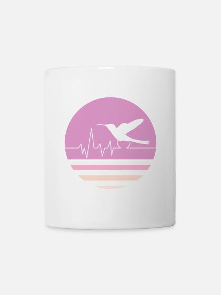 Colibri rose pastel - Mug blanc - blanc