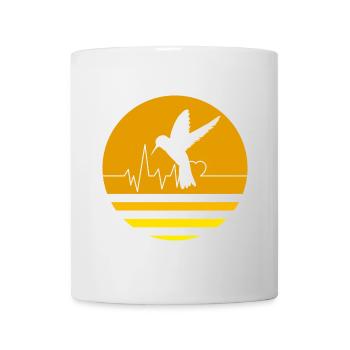 Pastel Orange Hummingbird - Mug - white - Front