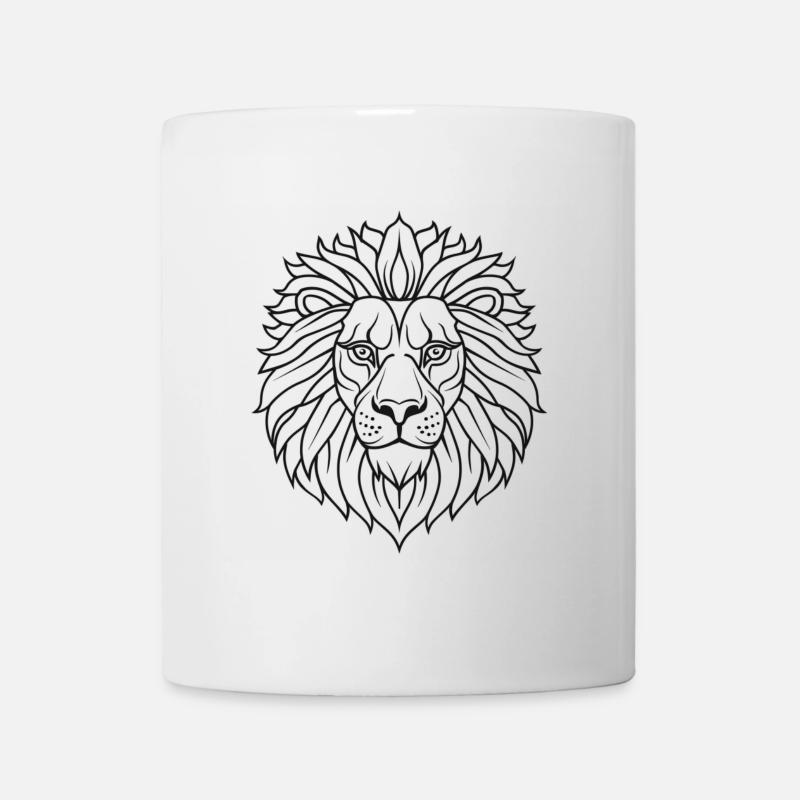Lion Head - Mug - white