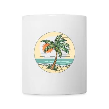 Sunset on the beach - Mug - white - Front