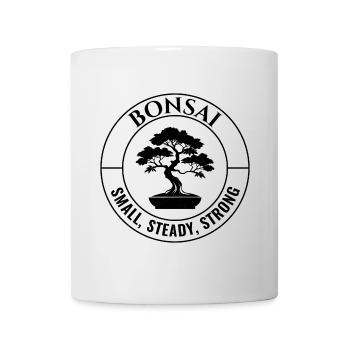 Japanischer Bonsai Gärtner Baum Sammler Gartenarbeit - Tasse - Weiß - Vorne