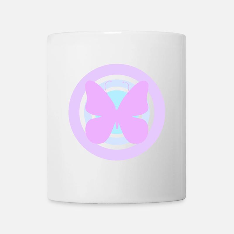 Purple Celestial Butterfly - Mug - white