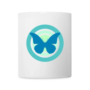 Butterfly Green Tones - Mug - white - Front