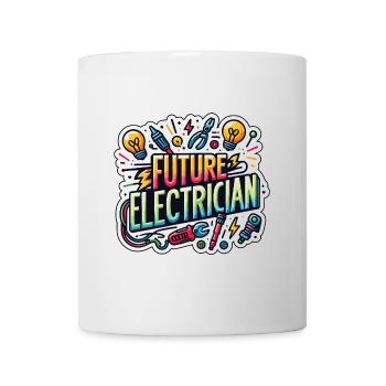 Zukünftiger Elektriker - Tasse - Weiß - Vorne