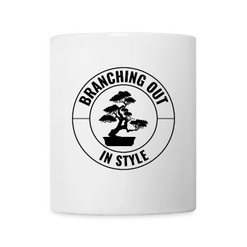 Japanischer Bonsai Gärtner Baum Sammler Gartenarbeit - Tasse - Weiß - Vorne