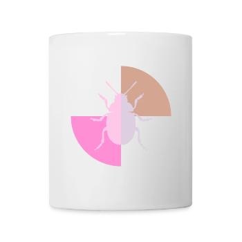 Duo Pastellgrau Rosa - Tasse - Weiß - Vorne