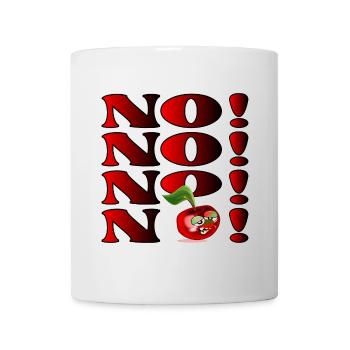 ANTWORT NEIN - EMOTIONALE KIRSCHE - Tasse - Weiß - Vorne
