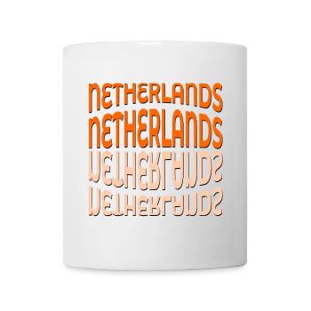 LETTRAGE PAYS-BAS HOLLANDE - Mug blanc - blanc - Devant