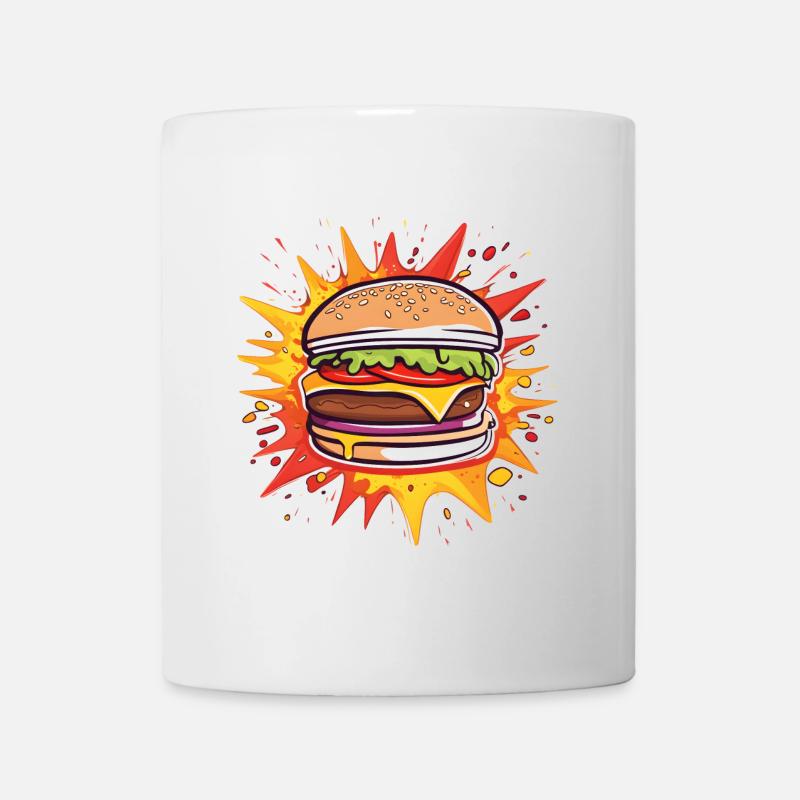 Bursting Flavor Burger - Mug - white