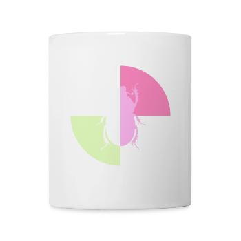 Duo Weiß Pastellrosa - Tasse - Weiß - Vorne