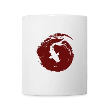Pêche aux carpes koï - Mug blanc - blanc - Devant