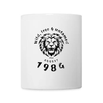 40. Geburtstag Wild, free & untamed since 08/1984 - Tasse - Weiß - Vorne