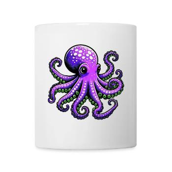 Pieuvre - Mug blanc - blanc - Devant