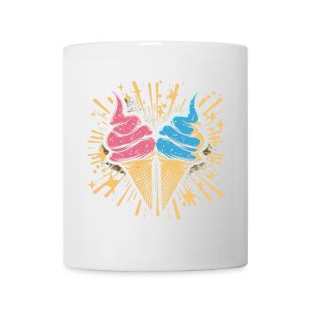 Ice Cream Cartoon Look - Mug - white - Front