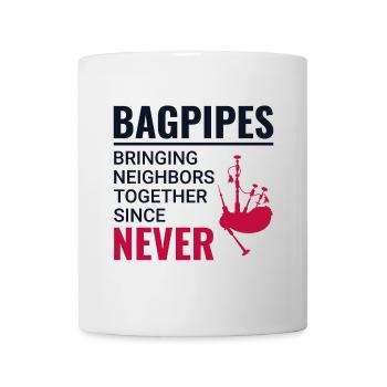 Instrument de joueur de cornemuse Musique écossaise - Mug blanc - blanc - Devant