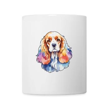 Cocker américain Épagneul Aquarelles - Mug blanc - blanc - Devant