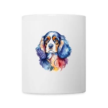 Cocker américain Épagneul Aquarelles - Mug blanc - blanc - Devant