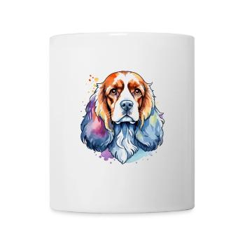 Cocker américain Épagneul Aquarelles - Mug blanc - blanc - Devant
