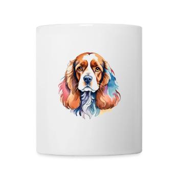 Cocker américain Épagneul Aquarelles - Mug blanc - blanc - Devant