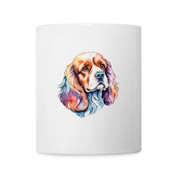 Cocker américain Épagneul Aquarelles - Mug blanc - blanc - Devant
