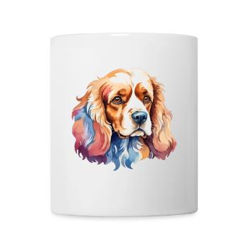 Cocker américain Épagneul Aquarelles - Mug blanc - blanc - Devant