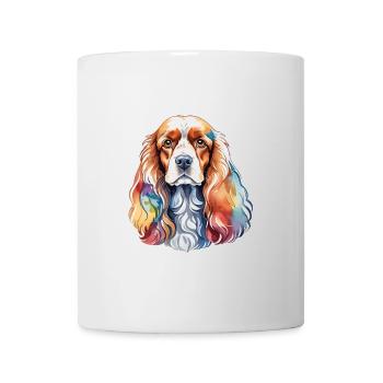 Cocker américain Épagneul Aquarelles - Mug blanc - blanc - Devant