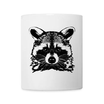 Raccoon / Raccoon / Head - Mug - white - Front
