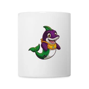 Orca Lustige Kawaii Cartoon Figur Clipart - Tasse - Weiß - Vorne