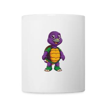 Turtle Funny Kawaii Cartoon Character Clipart - Mug - white - Front