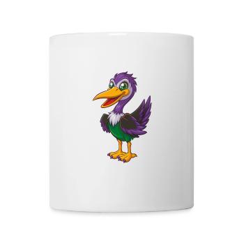 Storch Lustige Kawaii Cartoon Figur Clipart - Tasse - Weiß - Vorne