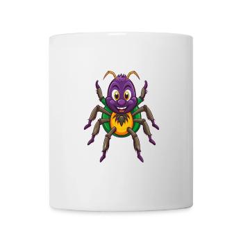 araignée drôle kawaii dessin animé personnage clipart - Mug blanc - blanc - Devant