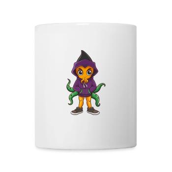 Squid Funny Kawaii Cartoon Character Clipart - Mug - white - Front