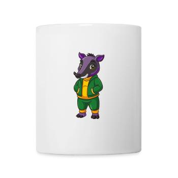 Tapir Funny Kawaii Cartoon Character Clipart - Mug - white - Front