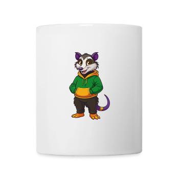 Possum Funny Kawaii Cartoon Character Clipart - Mug - white - Front