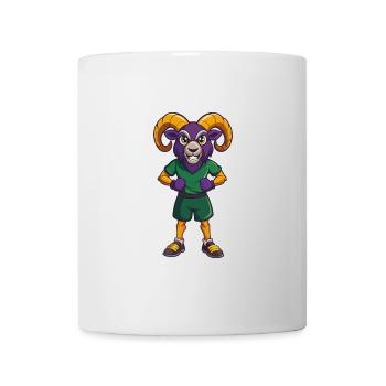 Ram Funny Kawaii Cartoon Character Clipart - Mug - white - Front