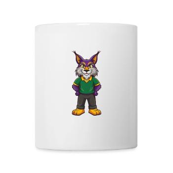 Lynx Funny Kawaii Cartoon Character Clipart - Mug - white - Front