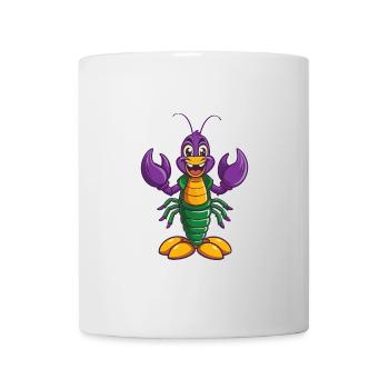 Hummer Lustige Kawaii Cartoon Figur Clipart - Tasse - Weiß - Vorne