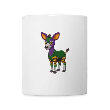 okapi drôle kawaii dessin animé personnage clipart - Mug blanc - blanc - Devant