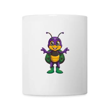 Ladybug Funny Kawaii Cartoon Character Clipart - Mug - white - Front