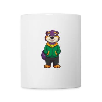 Murmeltier Lustige Kawaii Cartoon Figur Clipart - Tasse - Weiß - Vorne