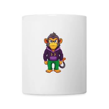 Monkey Funny Kawaii Cartoon Character Clipart - Mug - white - Front