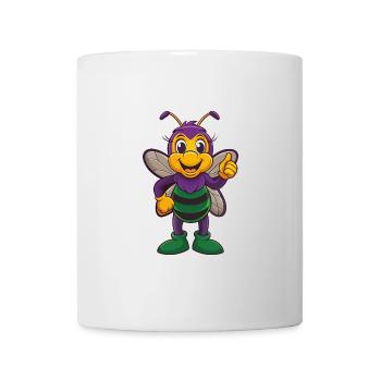 abeille drôle kawaii personnage de dessin animé clipart - Mug blanc - blanc - Devant